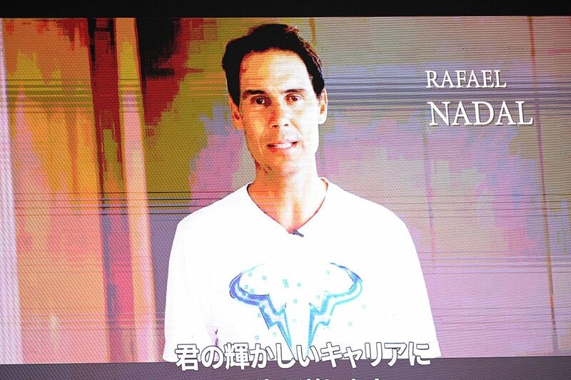 ビデオメッセージを送ったナダル