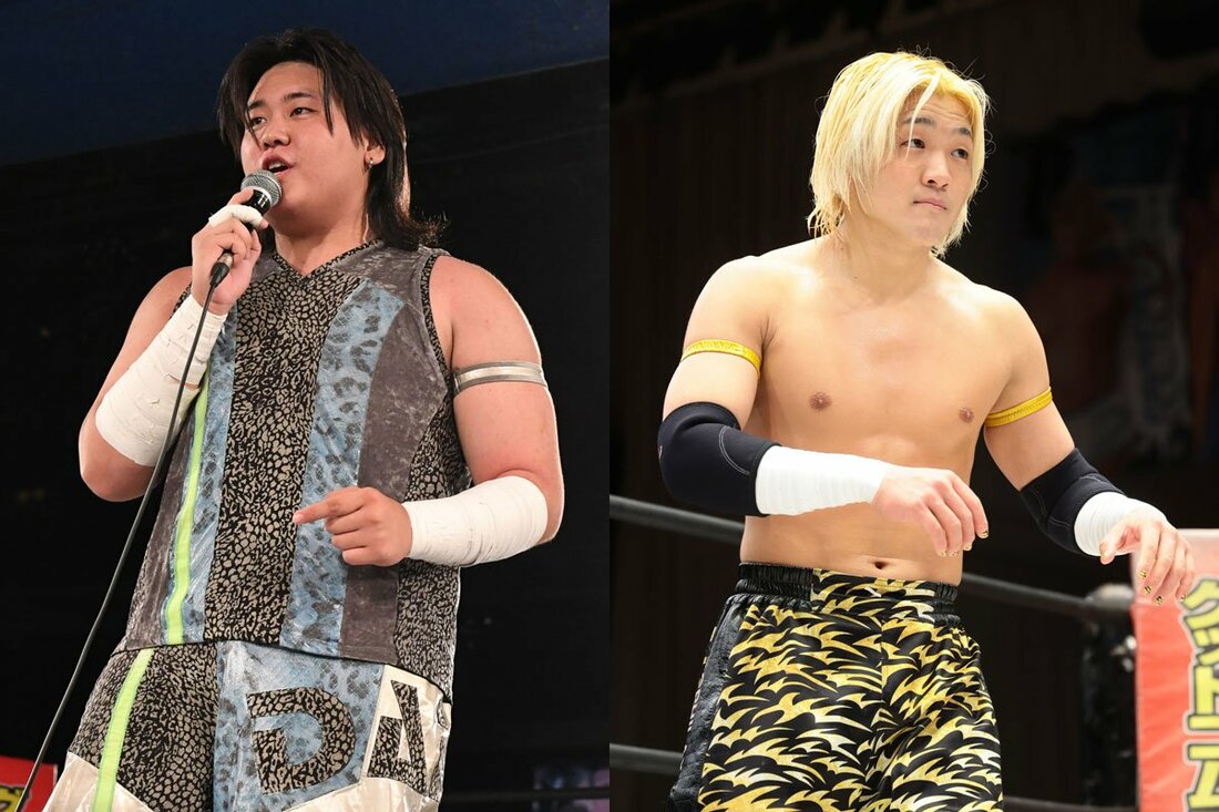 DDTの佐藤大地(左)と須見和馬