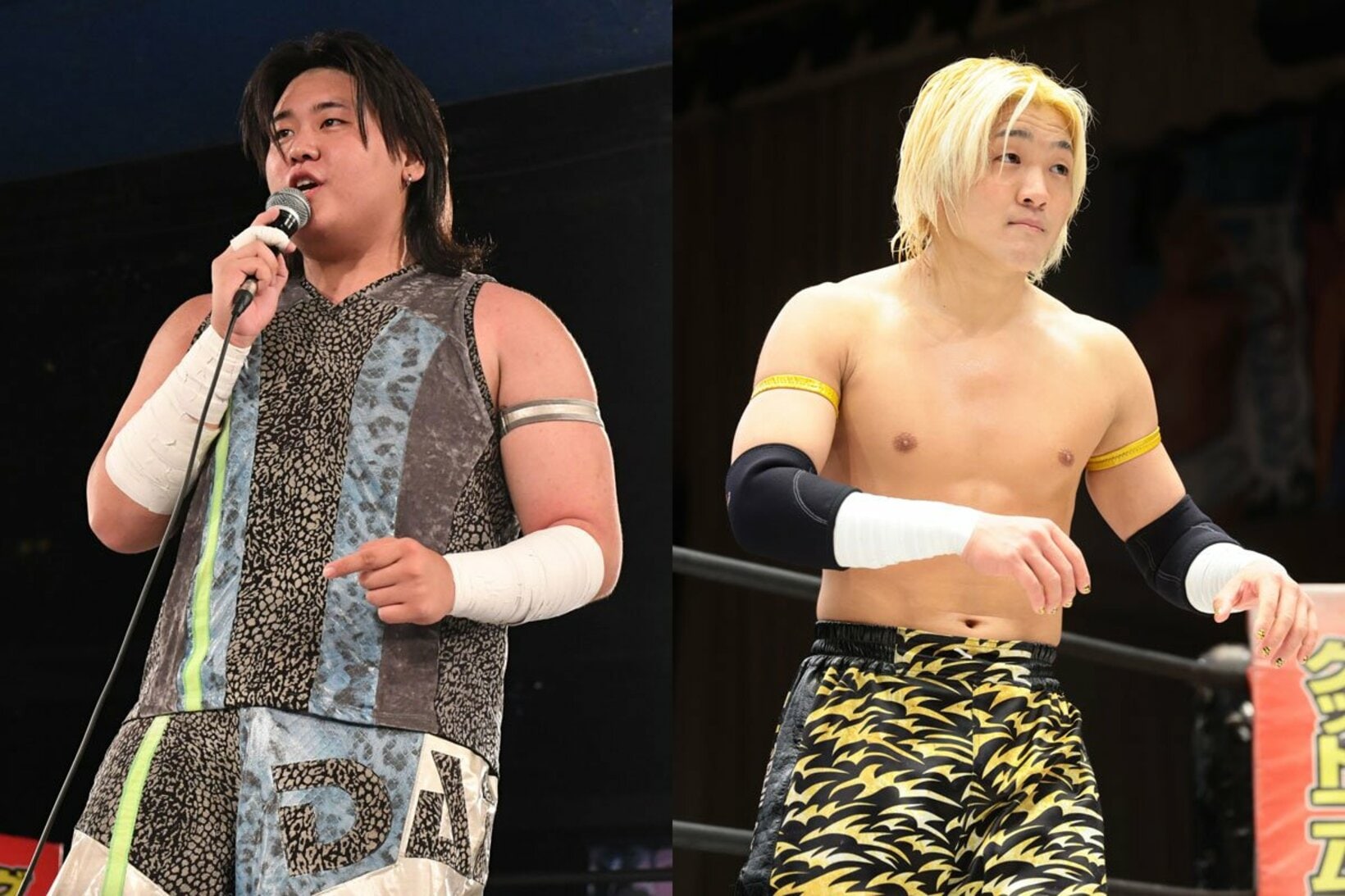DDTの佐藤大地(左)と須見和馬