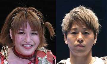  武尊（右）にエールを送った朱里