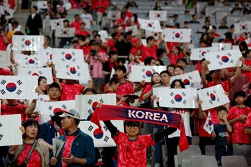 韓国代表のサポーター（ロイター）