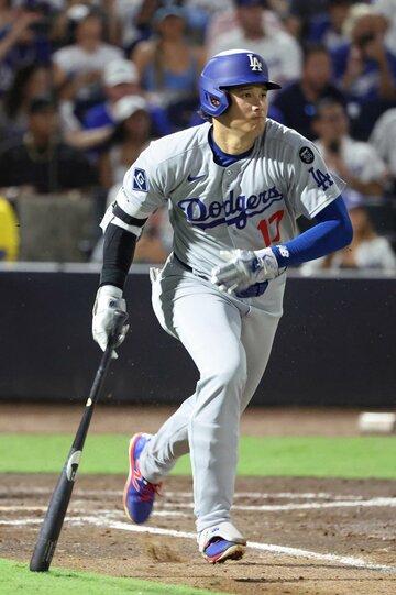 大谷翔平はレイズ戦で２安打を放った（ロイター）