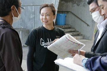 選手代表の片岡恵里