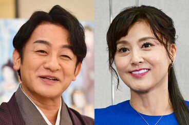 片岡愛之助(左)と妻の藤原紀香