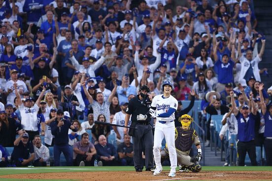 ２回に同点３ランを放った大谷翔平