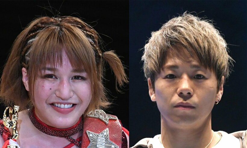  武尊（右）にエールを送った朱里