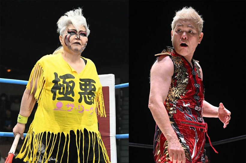 参戦が決まったダンプ松本（左）と神取忍