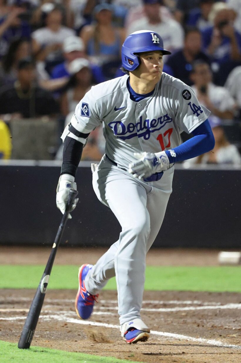 大谷翔平はレイズ戦で２安打を放った（ロイター）