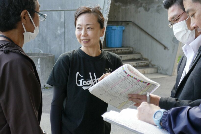 選手代表の片岡恵里