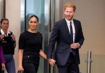  メーガン妃とヘンリー王子（ロイター）