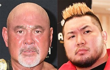  武藤敬司（左）とマサ北宮