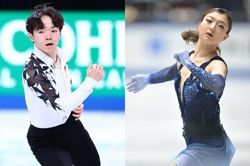 ともに今季は質の高いプログラムを滑った鍵山優真(左)と坂本花織