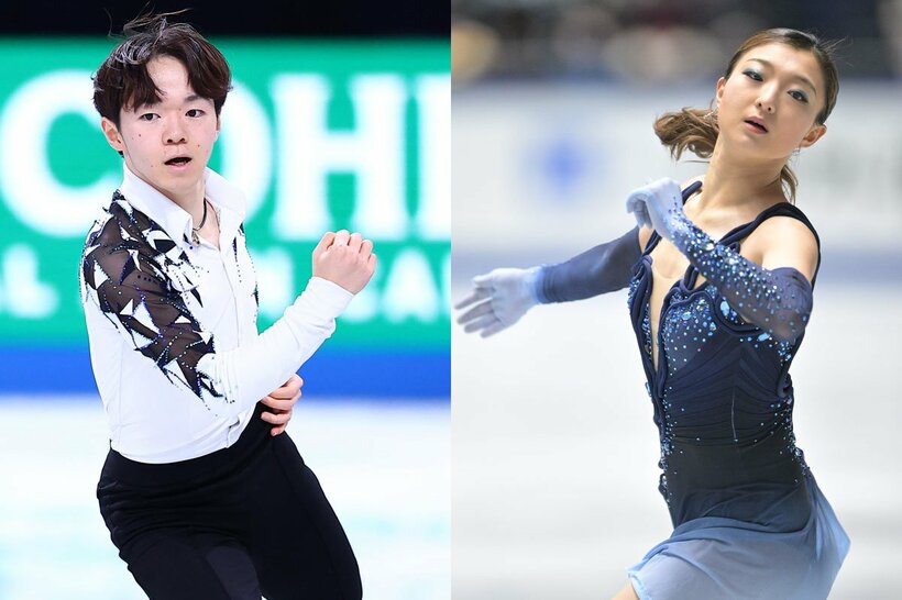 ともに今季は質の高いプログラムを滑った鍵山優真(左)と坂本花織