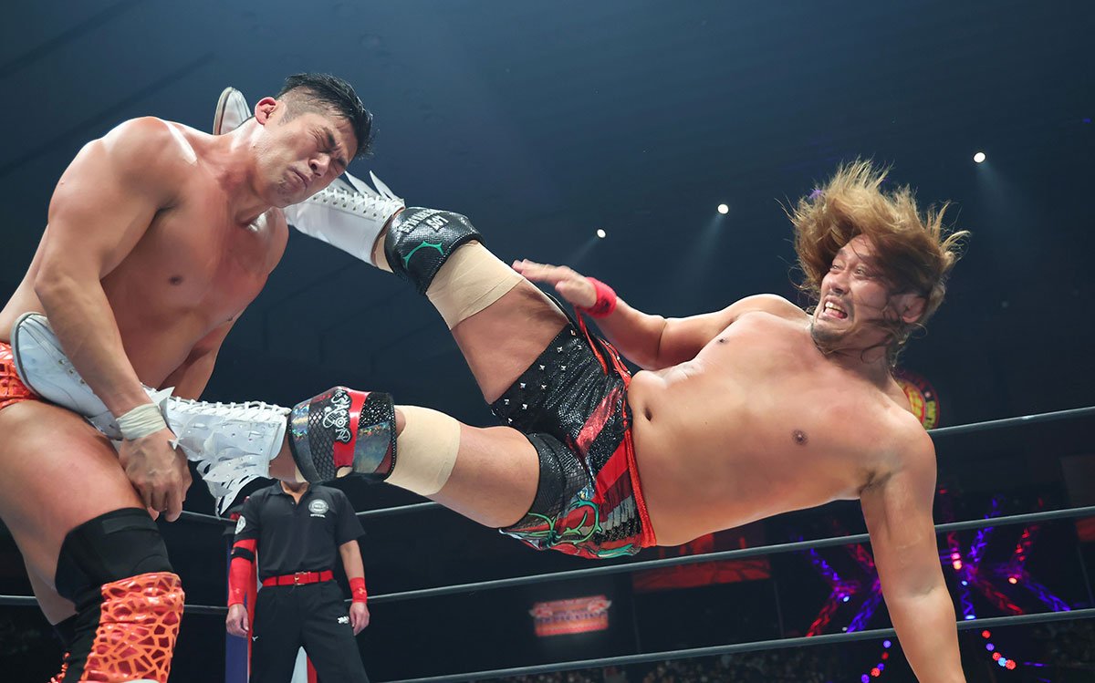 写真：【新日本】内藤哲也がIWGP世界王座V1 退団オカダを制御不能流