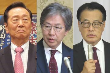 落選した小沢一郎氏、安住淳氏、岡田克也氏