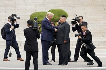 昨年も対面したトランプ大統領と金正恩氏（ロイター）