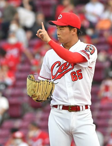  ４回までは好投だった広島・玉村