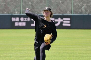 中日戦に向け汗を流した巨人・ウィットリー