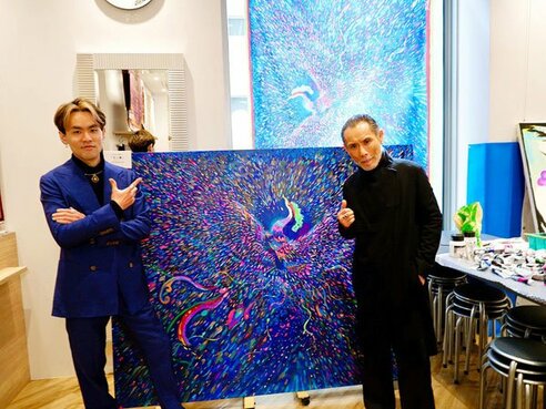 異才・片岡鶴太郎の次男で画家の荻野綱久氏 絵の世界に導かれた