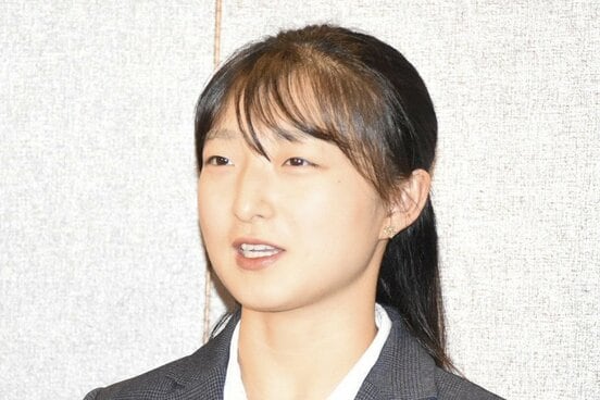 文科省表彰式に出席した坂本花織さん