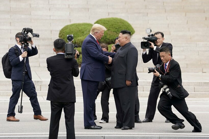 昨年も対面したトランプ大統領と金正恩氏（ロイター）