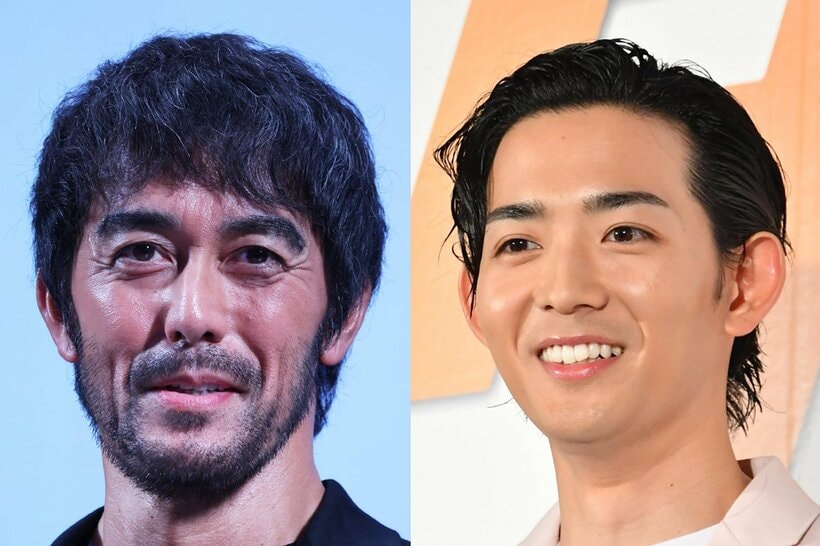 阿部寛(左)と竜星涼