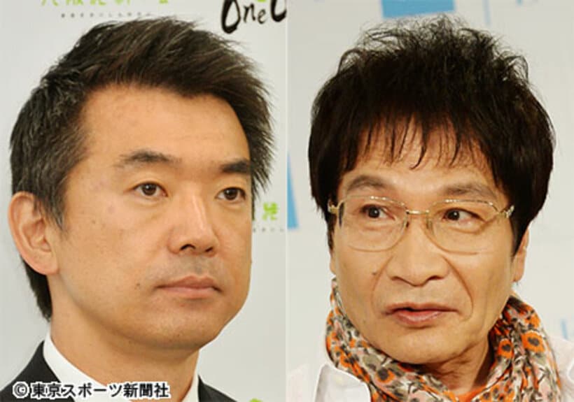  橋下徹氏（左）と尾木ママ