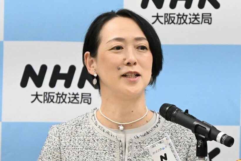 会見したＮＨＫ大阪の平匠子局長