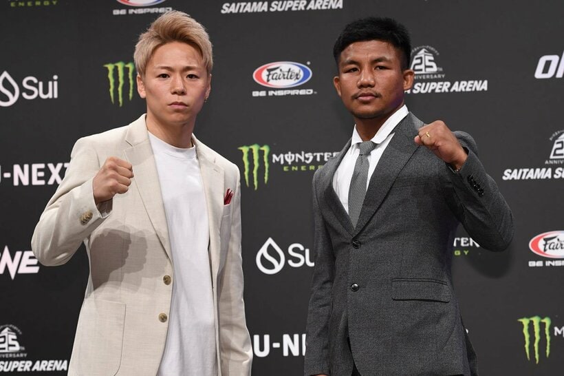 引退試合でロッタン・ジットムアンノン(右)との再戦が決まった武尊（2024年）