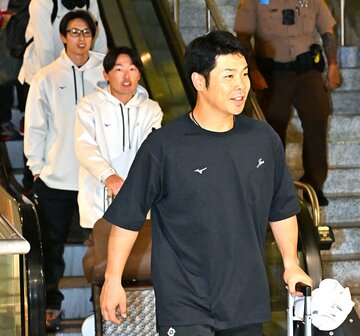 マイアミに到着した侍ジャパンの近藤健介