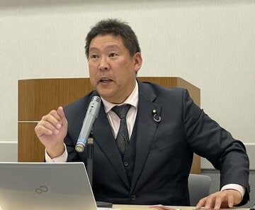  意気込む立花党首（東スポWeb）