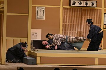 左から市川中車、市川猿弥、中村亀鶴、片岡愛之助