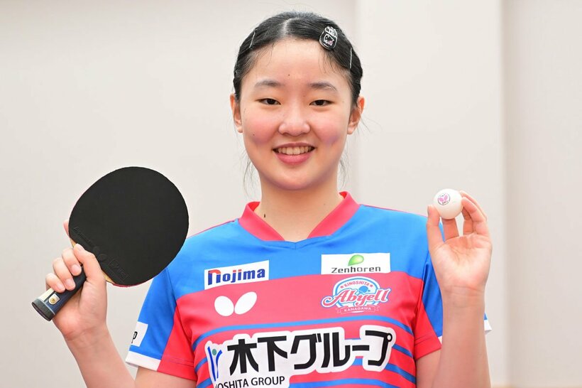 Ｔリーグでも木下アビエル神奈川で２年連続優勝と、結果を残している張本美和