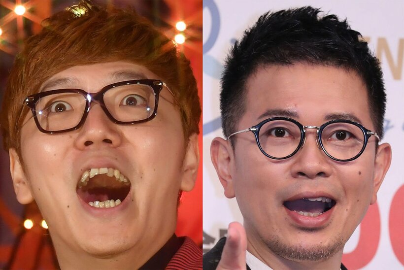  左からHIKAKIN、宮迫