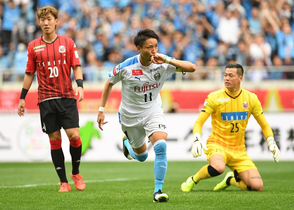 ２０１９年のルヴァンカップ決勝でゴールを決めた小林悠