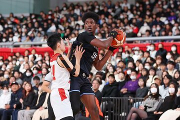 準々決勝でも活躍した藤枝明誠のボヌ・ロードプリンス・チノンソ（©SoftBankウインターカップ2024）