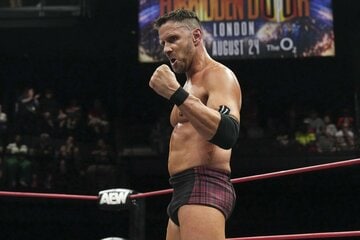 ザック・セイバーJr.への挑戦が決まったナイジェル・マッギネス©All　Elite　Wrestling