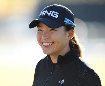  暫定１１位に浮上した渋野(東スポWeb)