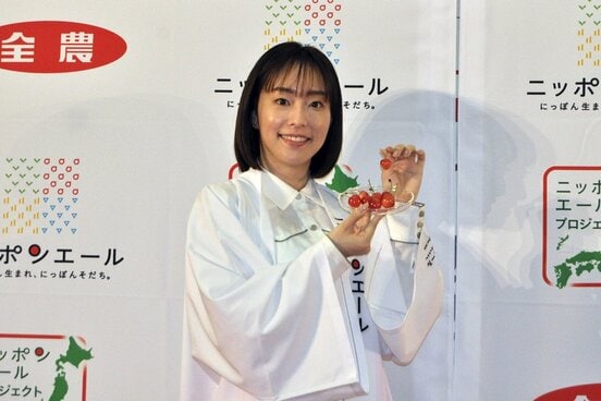 トークショーに参加した石川佳純さん