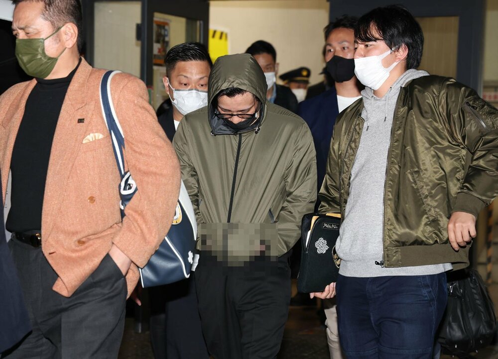 京都駅に到着した田中容疑者