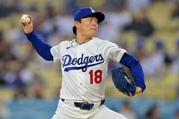 ノーヒットノーラン達成は間違いなしと評価される山本由伸（ロイター）