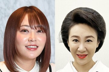  てんちむ(左)と菜々江ママ