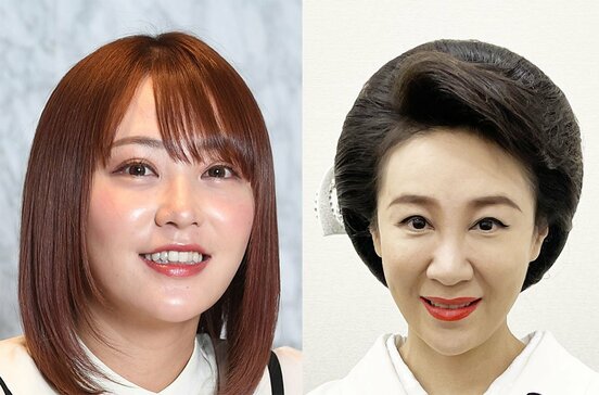 てんちむ(左)と菜々江ママ