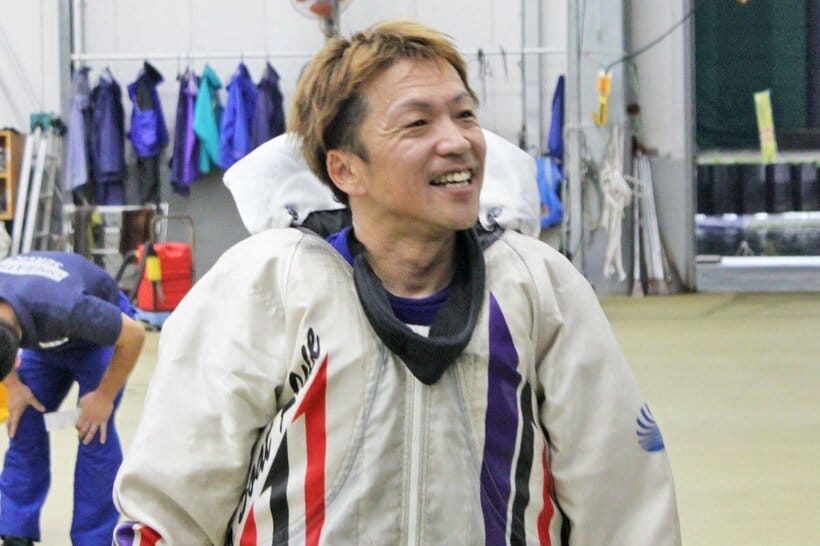準優で２着となり、苦笑いの森永淳